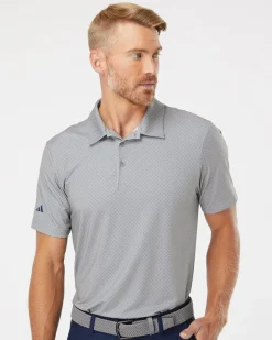 A498 - Diamond Dot Print Polo<Adidas Online