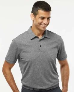 A582 - Heathered Polo<Adidas New