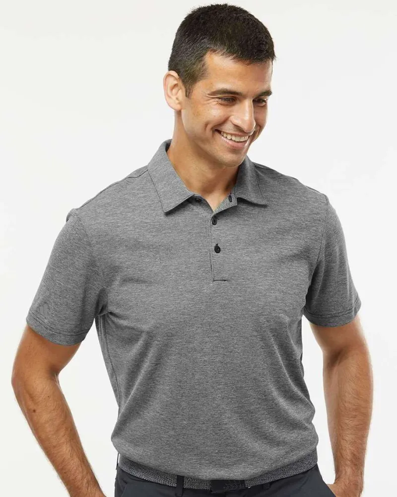 A582 - Heathered Polo<Adidas New