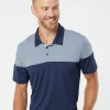 A213 - Heathered 3-Stripes Colorblocked Polo<Adidas Outlet