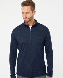 A475 - Lightweight Mélange Quarter-Zip Pullover<Adidas Clearance