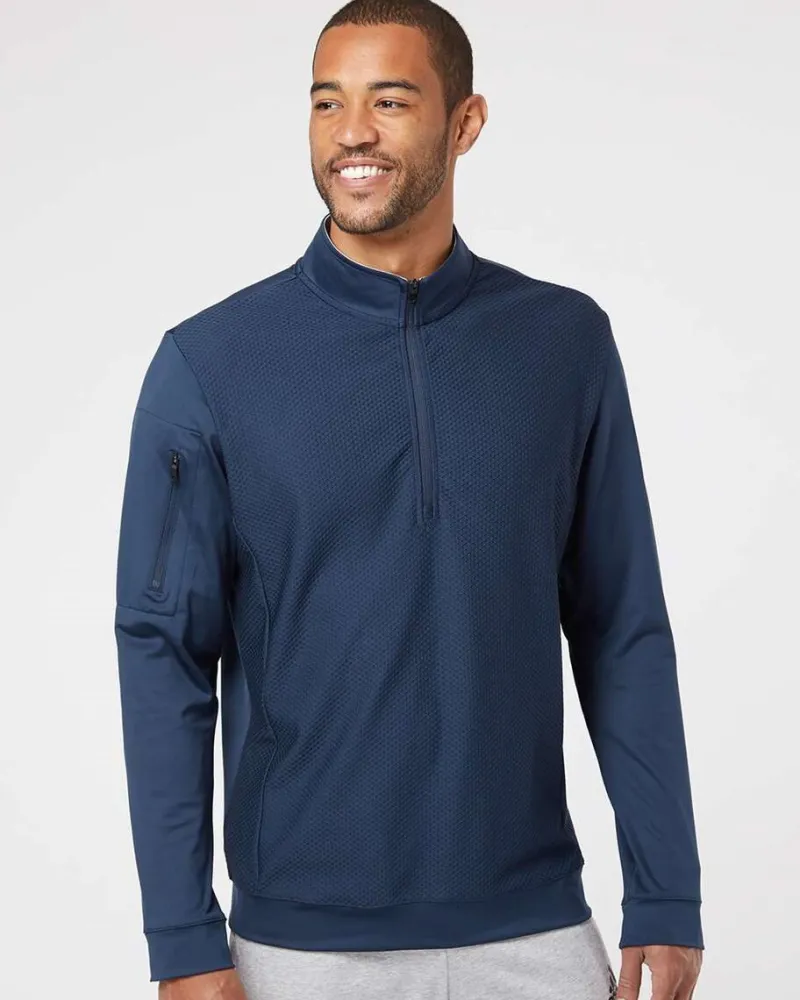 A295 - Performance Textured Quarter-Zip Pullover<Adidas Online