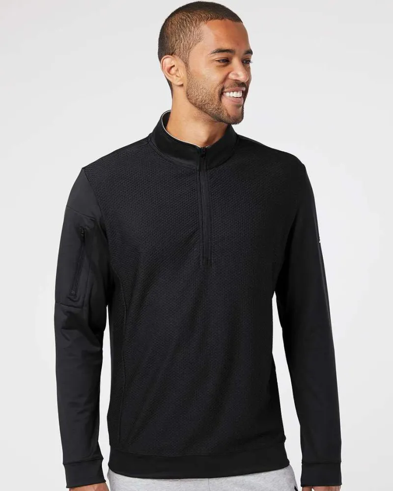 A295 - Performance Textured Quarter-Zip Pullover<Adidas Online