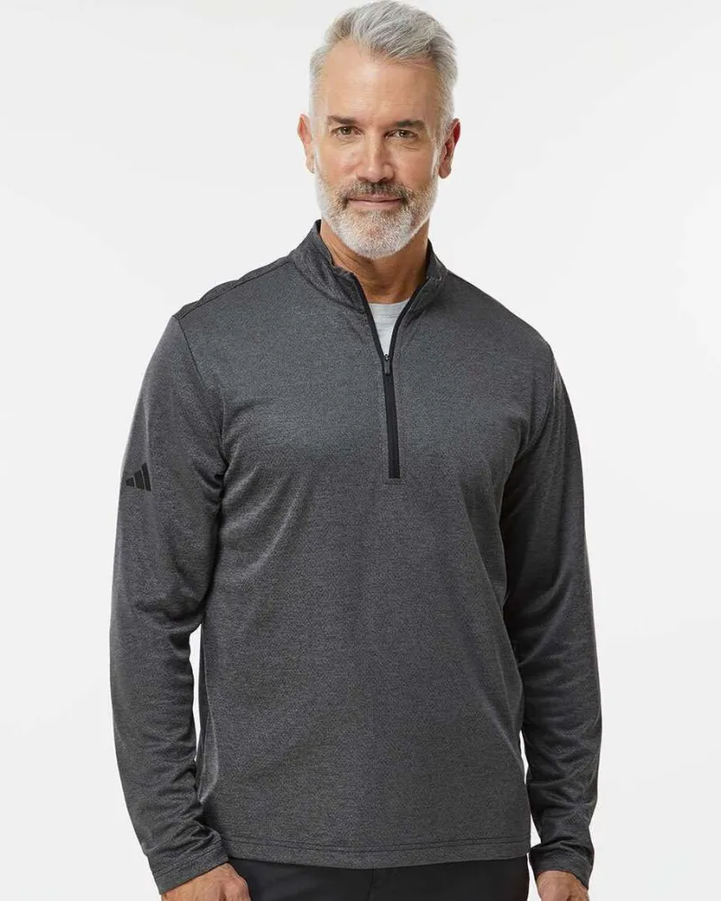 A593 - Space Dyed Quarter-Zip Pullover<Adidas Hot