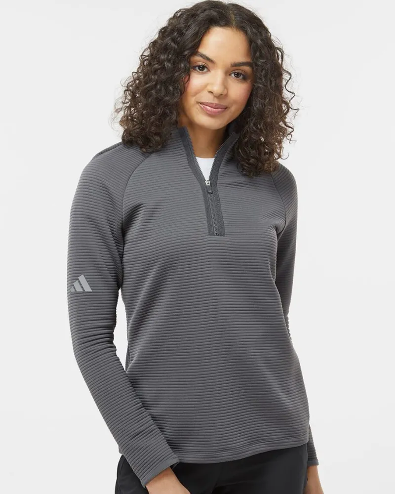 A589 - Women's Spacer Quarter-Zip Pullover<Adidas Hot