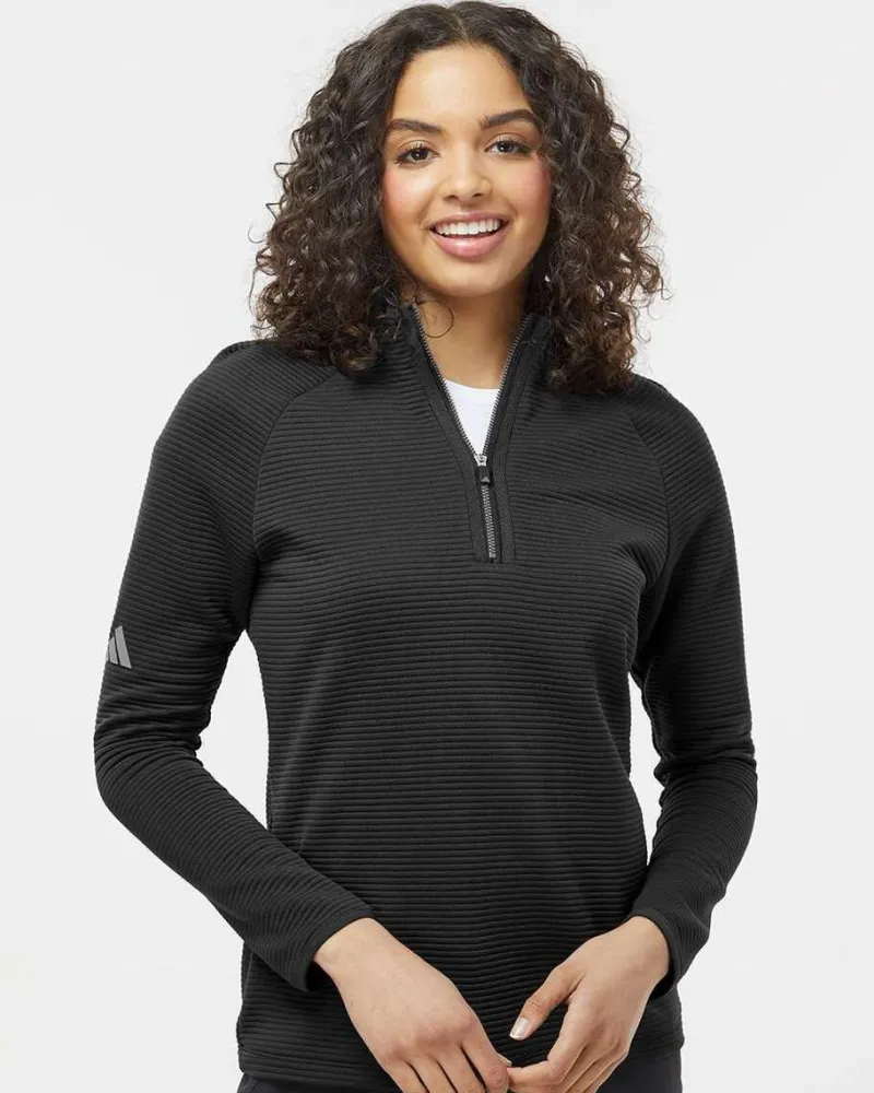 A589 - Women's Spacer Quarter-Zip Pullover<Adidas Hot