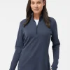 A555 - Women's 3-Stripes Quarter-Zip Sweater<Adidas Sale