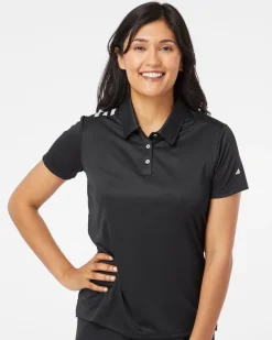 A325 - Women's 3-Stripes Shoulder Polo<Adidas New