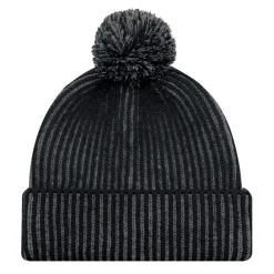 9H267M - Acrylic Cuff Toque with flat seams (Pom Pom 8cm)<AJM Hot