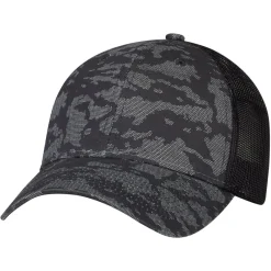 3H647M - Cotton Drill / Soft Polyester Mesh, 6 Panel Constructed Full-Fit (Urban Camo, Mesh Back)<AJM Outlet