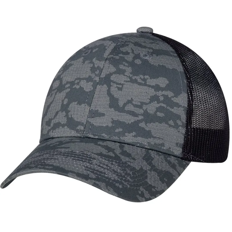 3H647M - Cotton Drill / Soft Polyester Mesh, 6 Panel Constructed Full-Fit (Urban Camo, Mesh Back)<AJM Outlet