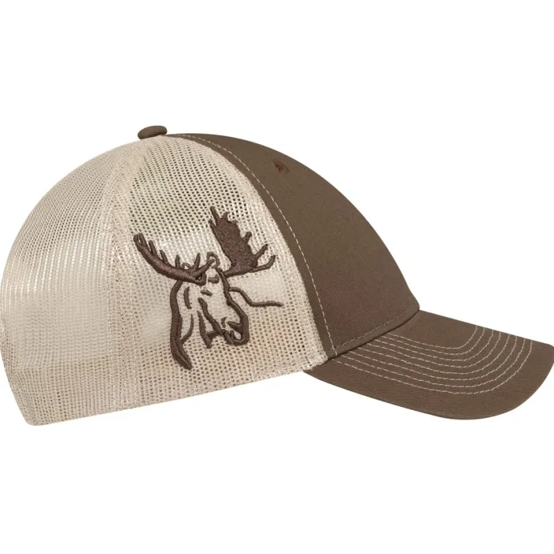 6H877M - Enzyme Washed Deluxe Chino Twill / Soft Polyester Mesh 6 Panel Constructed Full-Fit (Wildlife, Mesh Back)<AJM Clearance