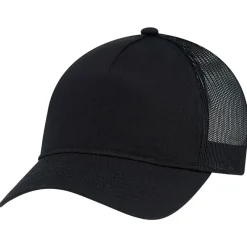 5970L - Polycotton / Polyester Mesh 5 Panel Constructed Full-Fit-Five (Mesh Back, Women's)<AJM Sale