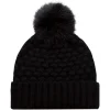 9L580L - Acrylic, Cuff Toque (Faux Fur Pom Pom 12cm, Women’s)<AJM Fashion