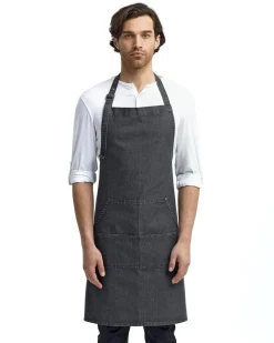 RP126 - Unisex Jeans Stitch Denim Bib Apron<Artisan Collection by Reprime New