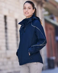 Ash City 78196 - ANGLE LADIES' 3-in-1 JACKET WITH BONDED FLEECE LINER<North End Fashion