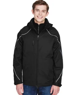 Ash City 88196 - ANGLE MEN'S 3-in-1 JACKET WITH BONDED FLEECE LINER<North End New