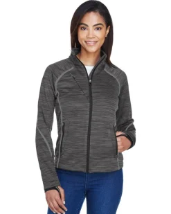 Ash City North End 78697 - Flux Ladies' Melange Bonded Fleece Jackets<North End Sport Red Online
