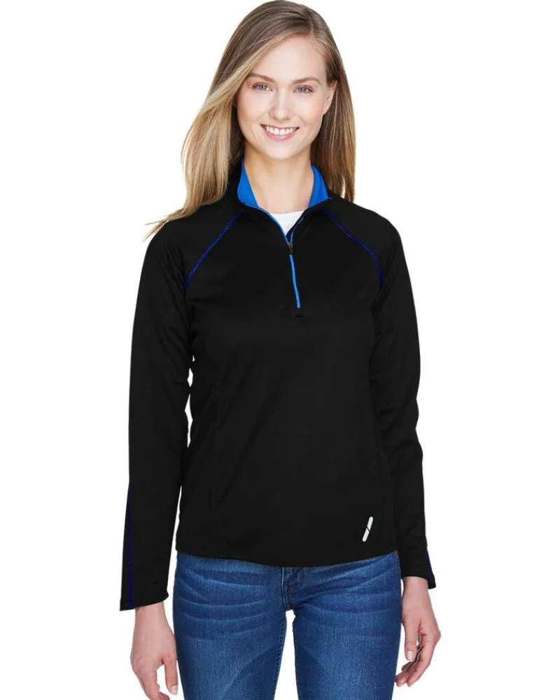Ash City 78187 - Radar Ladies' Half-Zip Performance Long Sleeve Top<North End Sale