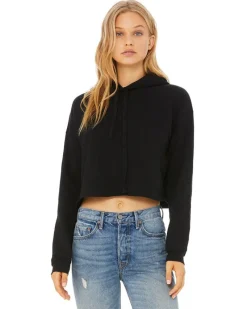 B7502 - Ladies Cropped Fleece Hoodie<Bella+Canvas Clearance