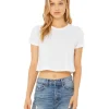 B8882 - Ladies Flowy Cropped T-Shirt<Bella+Canvas Clearance