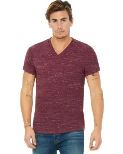 3655C - Unisex Textured Jersey V-Neck T-Shirt<Bella+Canvas Clearance