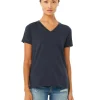 6405CVC - Ladies Relaxed Heather CVC Jersey V-Neck T-Shirt<Bella+Canvas Fashion