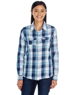 5222 - LADIES' PLAID PATTERN WOVEN<Burnside Online