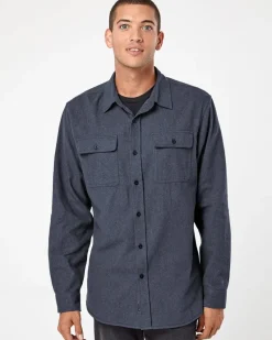 8200 - Solid Flannel Shirt<Burnside Online