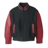 L00227 - Graduate Imported Melton & Deercow Bomber<Canada Sportswear Genuine Outlet