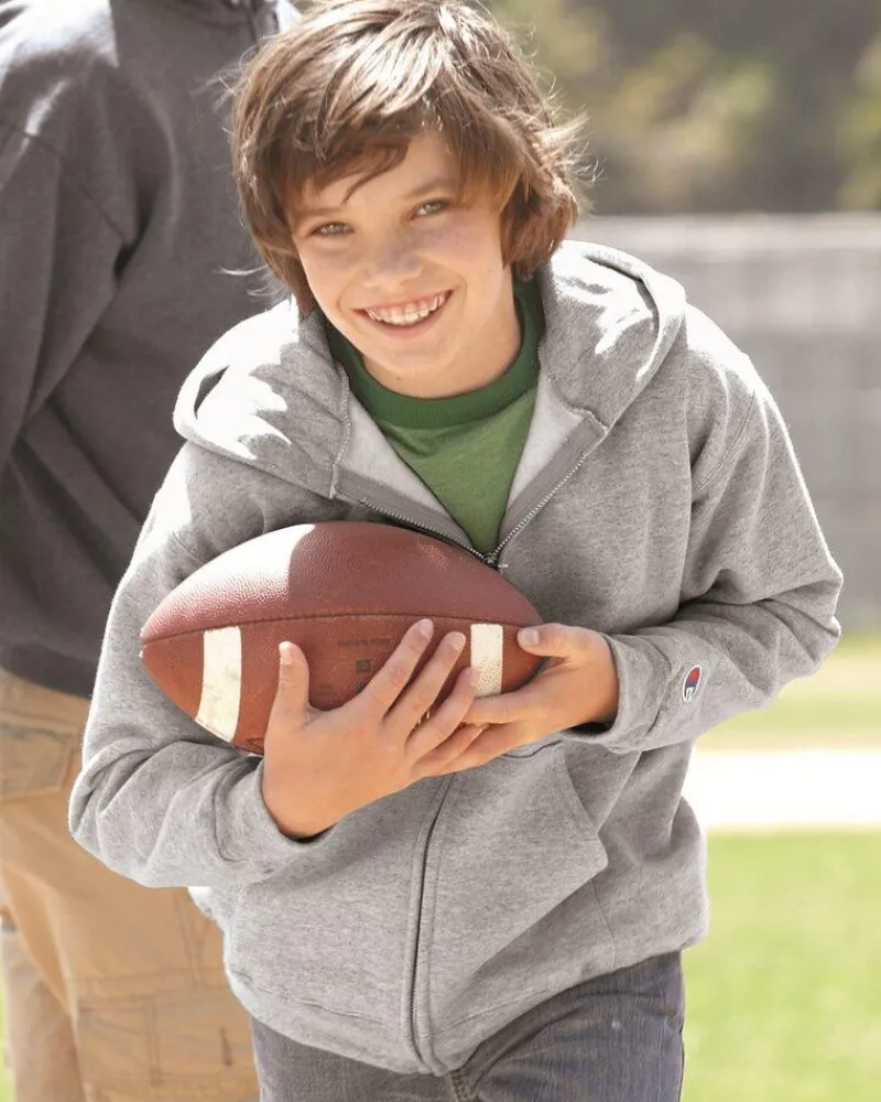 S890 - Eco Youth Full-Zip Hooded Sweatshirt<Champion Fashion