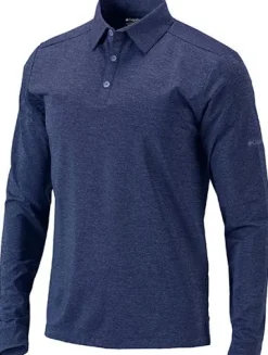 17F71MP - Adult Omni-Wick Pin High L/S Polo<Columbia Golf Sale