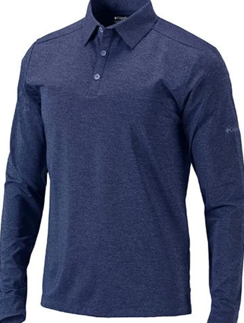 17F71MP - Adult Omni-Wick Pin High L/S Polo<Columbia Golf Sale