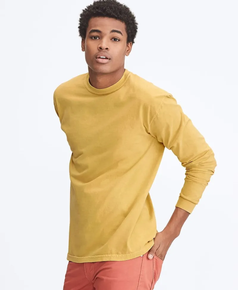6014 - 6.1 Ounce Ringspun Cotton Long Sleeve T-Shirt<Comfort Colors Sale