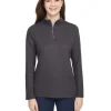 Core 365 CE405W - Ladies Fusion ChromaSoft Pique Quarter-Zip<Core365 New