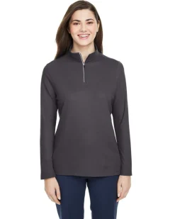 Core 365 CE405W - Ladies Fusion ChromaSoft Pique Quarter-Zip<Core365 New