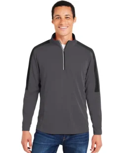 CE404 - Men's Market Snag Protect Mesh Colorblock Quarter-Zip<Core365 Outlet