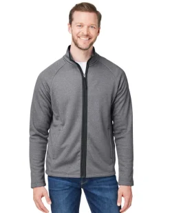 CE72 - Men's Venture Heathered Stripe Full-Zip<Core365 Clearance