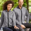CE72W - Ladies Venture Heathered Stripe Full-Zip<Core365 New