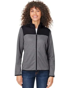 CE74W - Ladies Venture Heathered Stripe Hybrid Jacket<Core365 Outlet