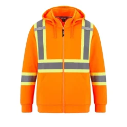 L01380 - Infinity Hi-Vis Polyester Full Zip Hodie<CX2 Hivis New