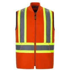 L01295 - Titan Hivis Vest With Sherpa Lining<CX2 Hivis Fashion