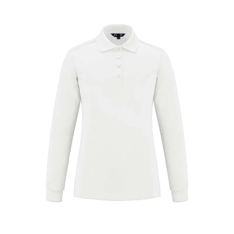S05738 - Birdie Ladies Long Sleeve Pique Mesh Polo<CX2 Clearance