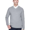 D475 - Airspun Cotton Lightweight V-Neck Sweater<Devon & Jones Hot