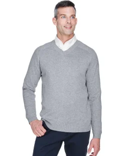 D475 - Airspun Cotton Lightweight V-Neck Sweater<Devon & Jones Hot