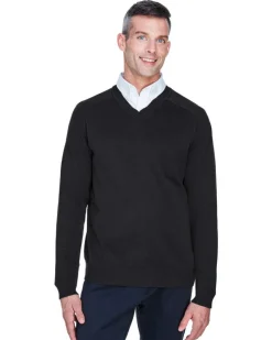 D475 - Airspun Cotton Lightweight V-Neck Sweater<Devon & Jones Hot
