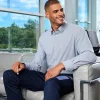 DG537 - Crownlux Performance® Men's Microstripe Shirt<Devon & Jones Hot