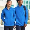 DG798 - Men's Newbury Mélange Fleece Quarter-Zip<Devon & Jones Fashion