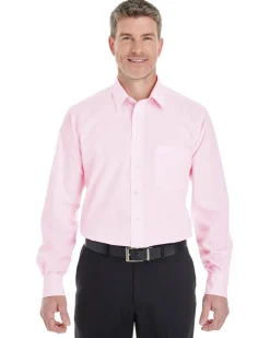 DG534 - Men's Crown Collection Striped Shirt<Devon & Jones Clearance