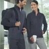 DG796 - Men's Newbury Colorblock Mélange Fleece Full-Zip<Devon & Jones Hot